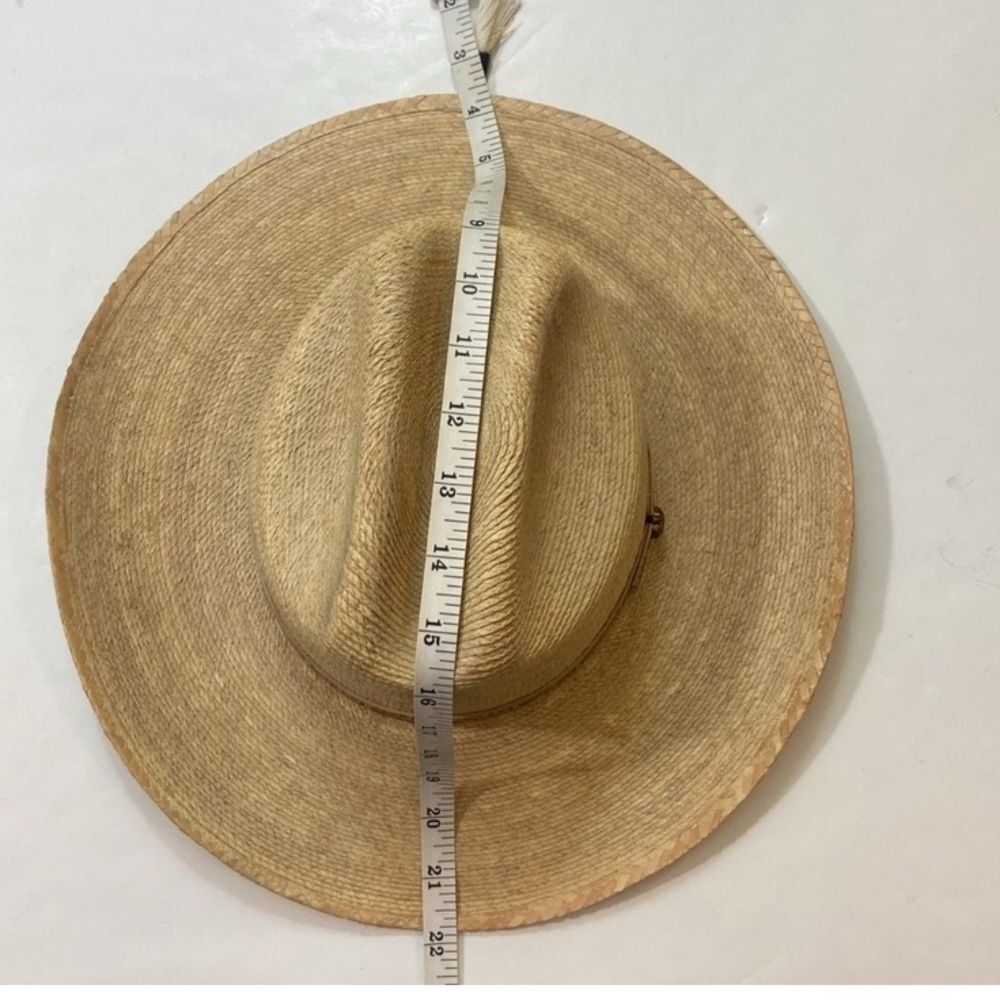 Natural Straw Hat with Tassel Accent - Picture 5 of 7
